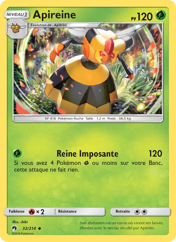 Carte Pokémon Apireine 32