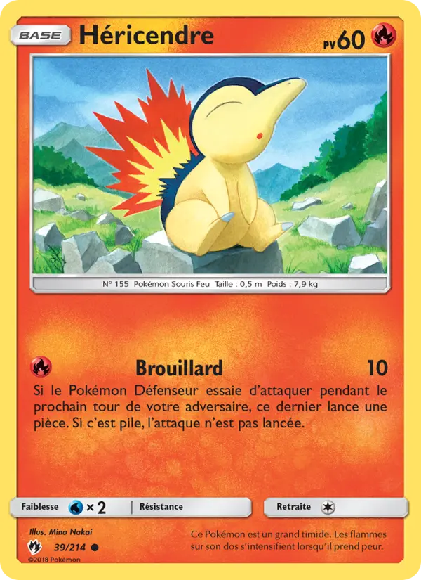 Carte Pokémon Héricendre 39