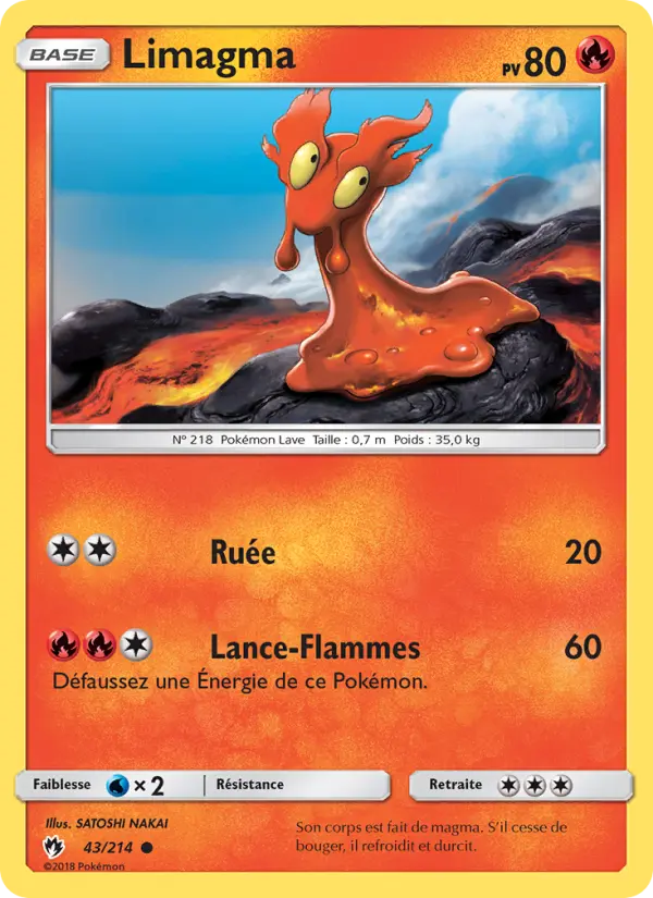 Carte Pokémon Limagma 43