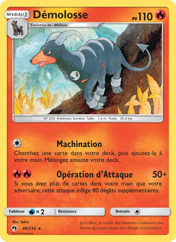 Carte Pokémon Démolosse 46