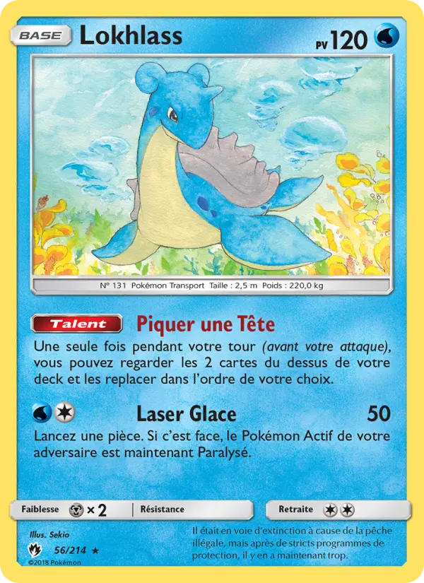 Carte Pokémon Lokhlass 56