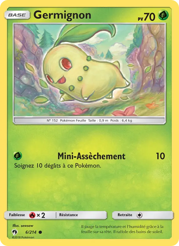 Carte Pokémon Germignon 6