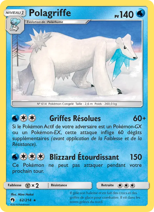 Carte Pokémon Polagriffe 62