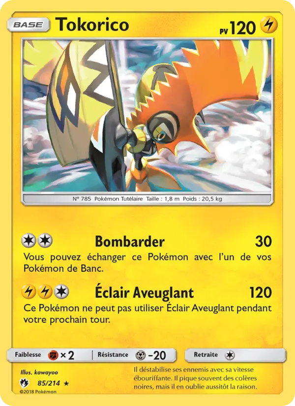 Carte Pokémon Tokorico 85