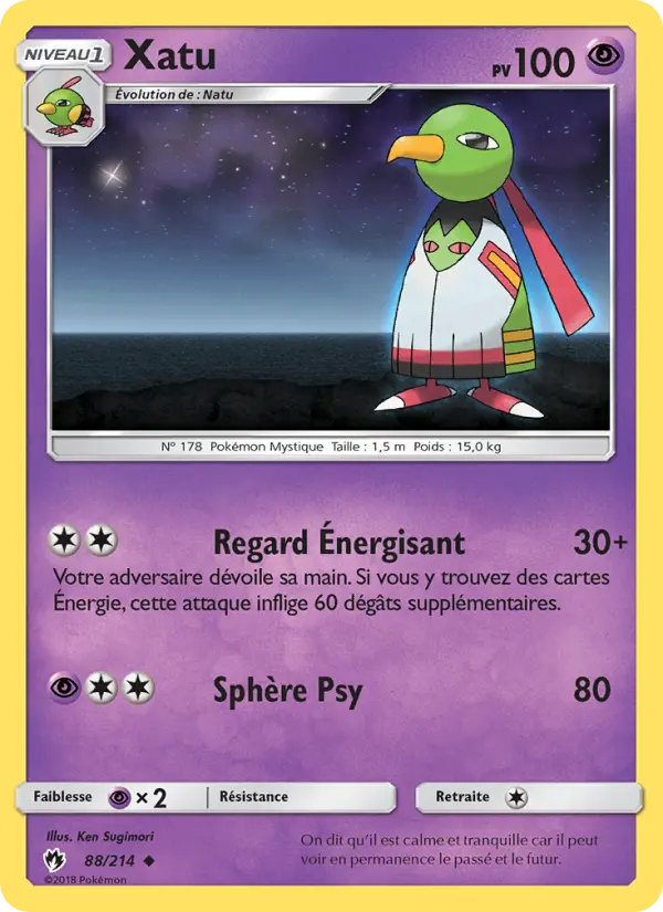 Carte Pokémon Xatu 88
