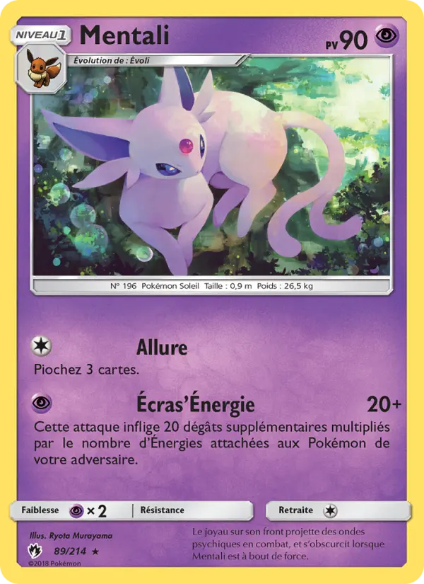 Carte Pokémon Mentali 89