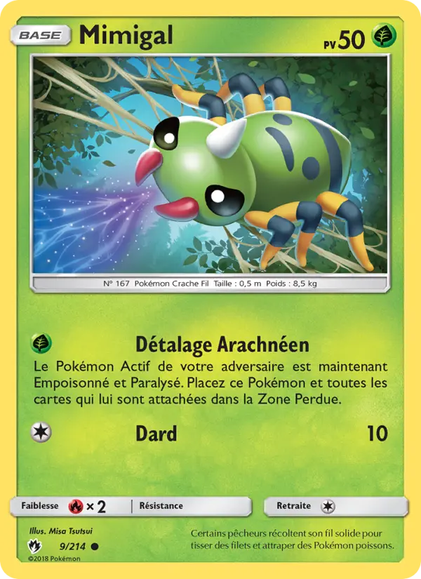 Carte Pokémon Mimigal 9