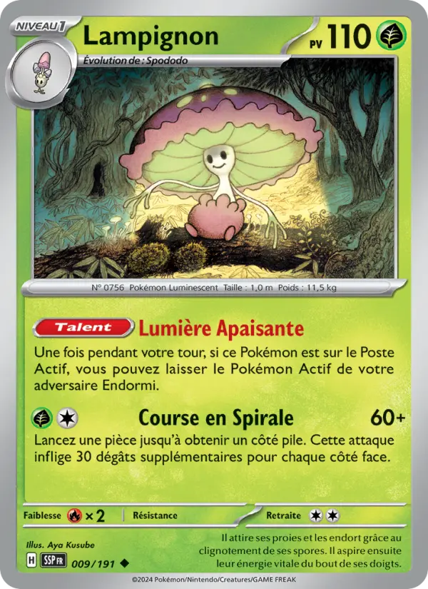 Carte Pokémon Lampignon 009