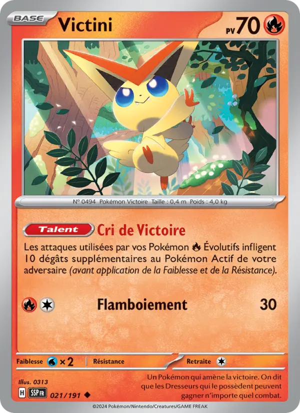 Carte Pokémon Victini 021