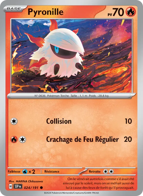 Carte Pokémon Pyronille 024