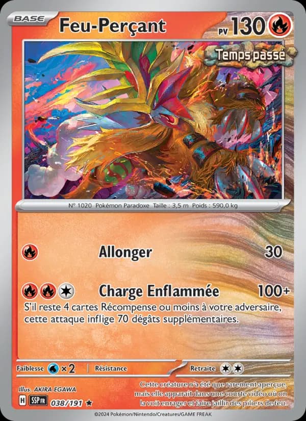 Carte Pokémon Feu-Perçant 038
