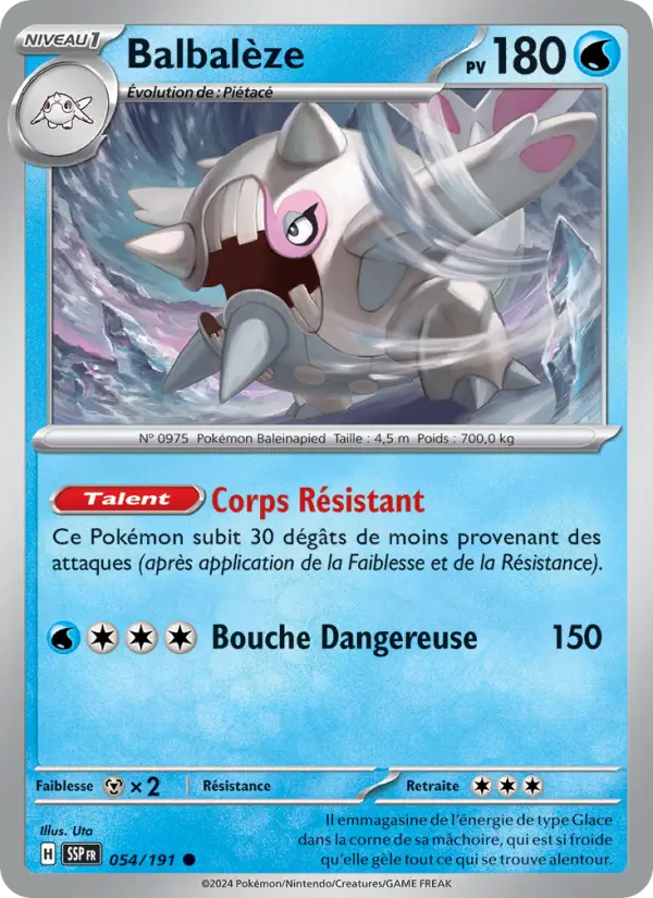 Carte Pokémon Balbalèze 054