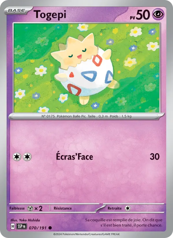 Carte Pokémon Togepi 070
