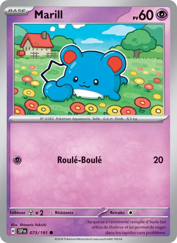 Carte Pokémon Marill 073