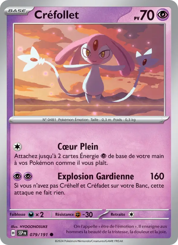 Carte Pokémon Créfollet 079