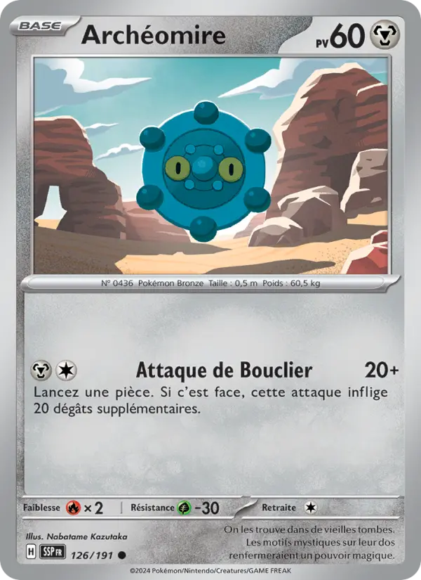 Carte Pokémon Archéomire 126