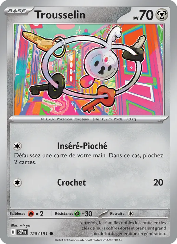 Carte Pokémon Trousselin 128
