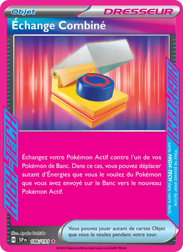Carte Pokémon Échange Combiné 186