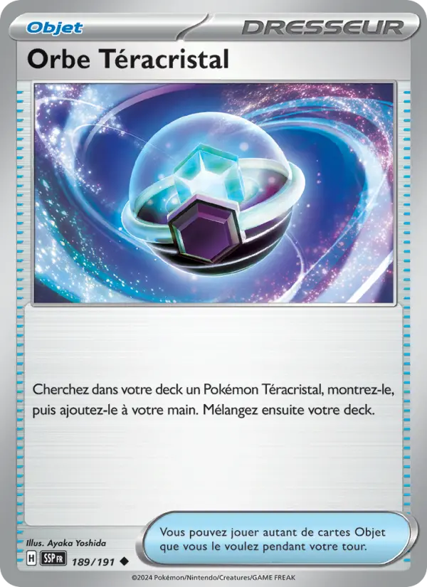Carte Pokémon Orbe Téracristal 189