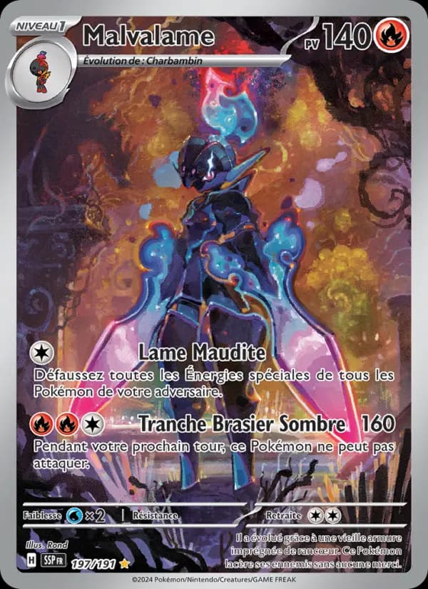 Carte Pokémon Malvalame 197