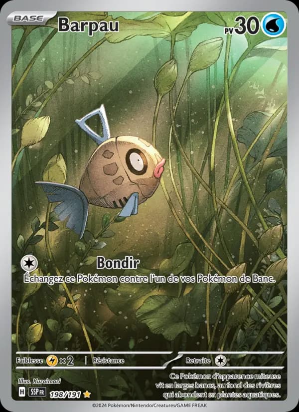 Carte Pokémon Barpau 198