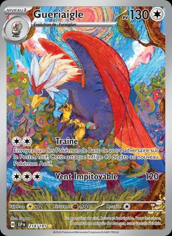 Carte Pokémon Gueriaigle 214