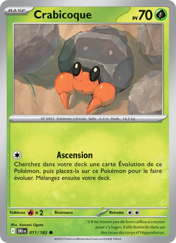 Carte Pokémon Crabicoque 011