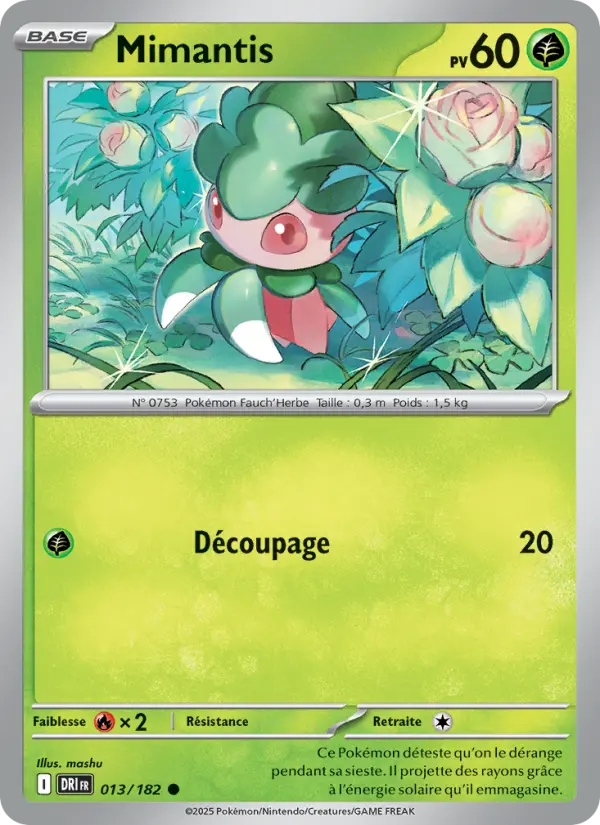 Carte Pokémon Mimantis 013