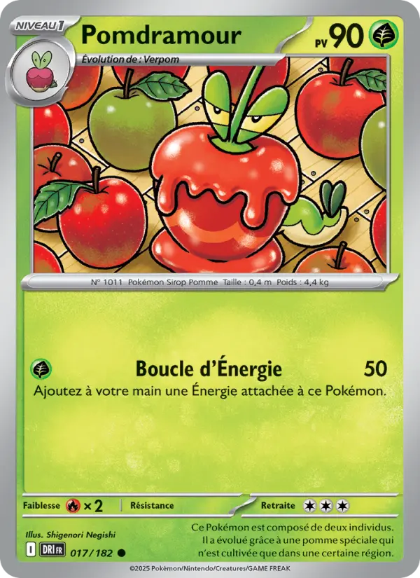 Carte Pokémon Pomdramour 017