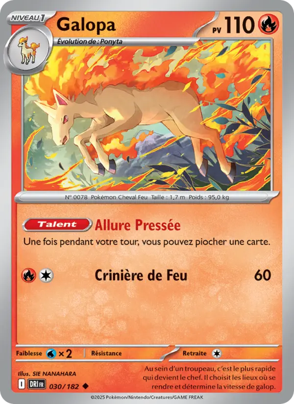 Carte Pokémon Galopa 030
