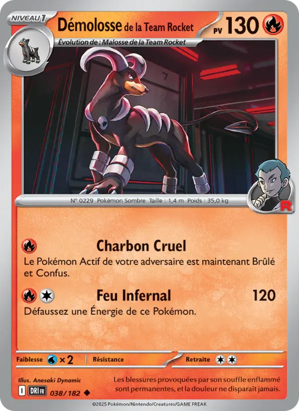 Carte Pokémon Démolosse de la Team Rocket 038