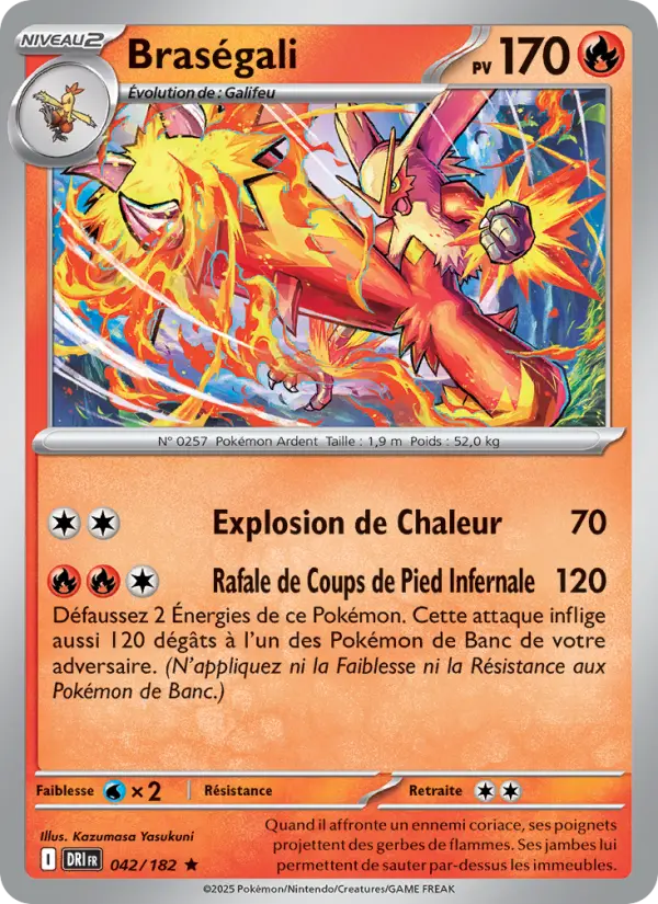 Carte Pokémon Braségali 042