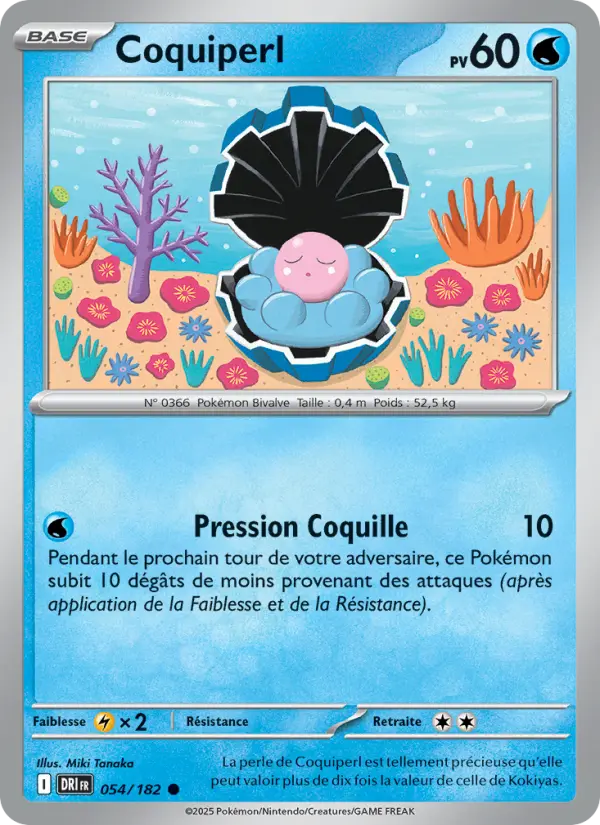 Carte Pokémon Coquiperl 054