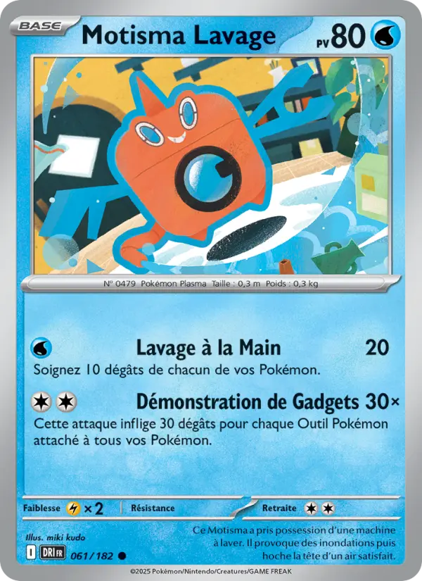 Carte Pokémon Motisma Lavage 061