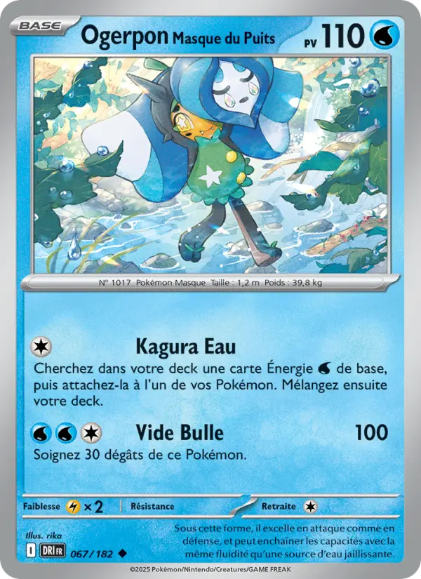 Carte Pokémon Ogerpon Masque du Puits 067
