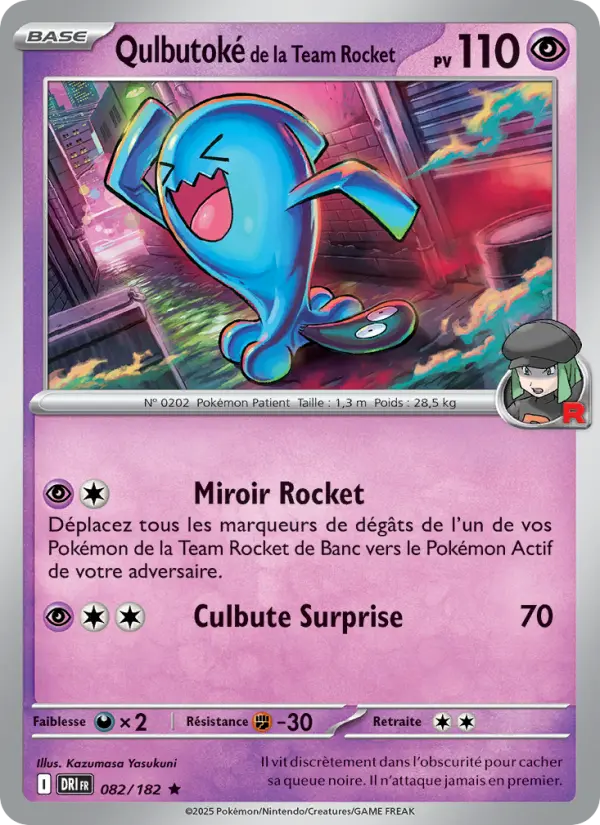 Carte Pokémon Qulbutoké de la Team Rocket 082