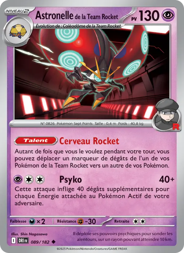 Carte Pokémon Astronelle de la Team Rocket 089