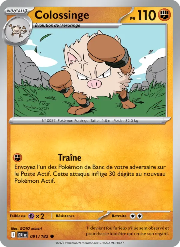 Carte Pokémon Colossinge 091