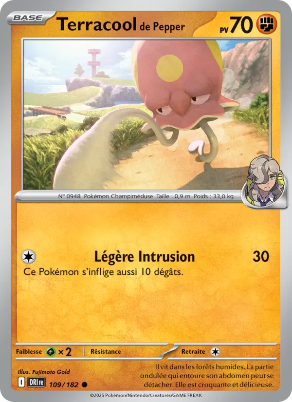Carte Pokémon Terracool de Pepper 109