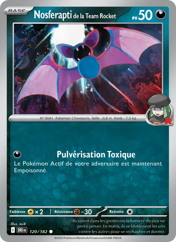 Carte Pokémon Nosferapti de la Team Rocket 120