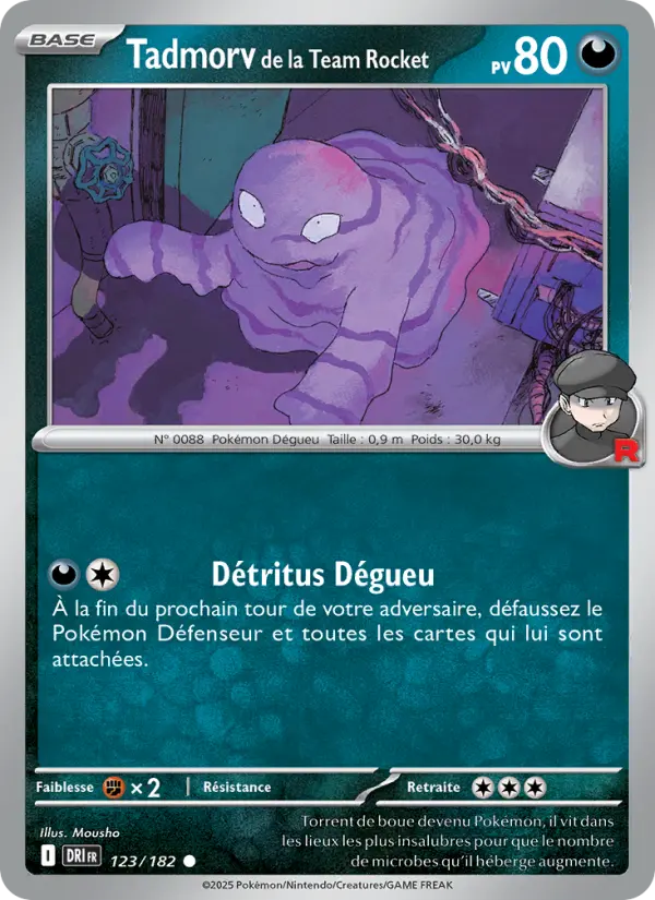 Carte Pokémon Tadmorv de la Team Rocket 123