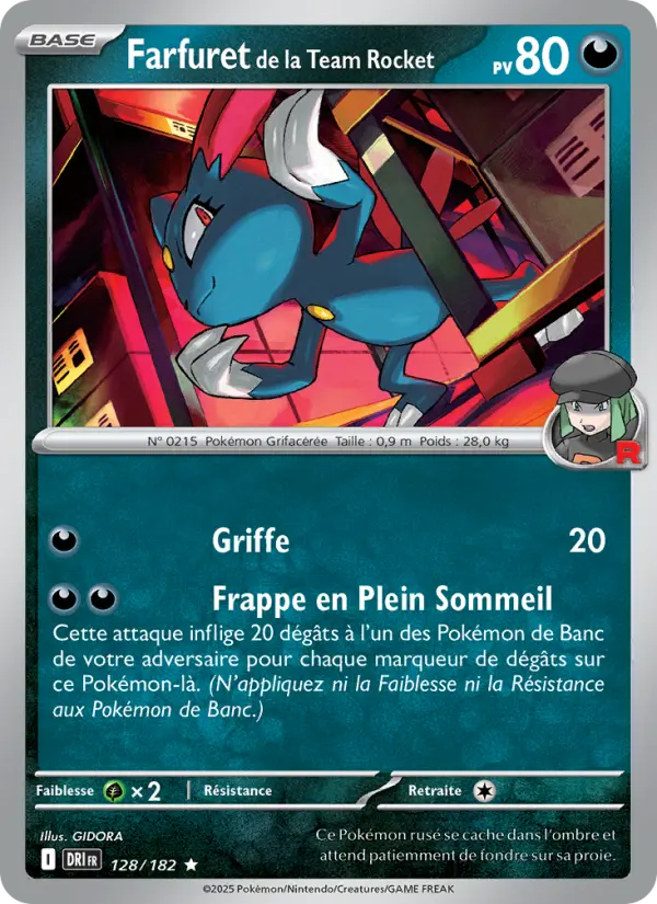 Carte Pokémon Farfuret de la Team Rocket 128