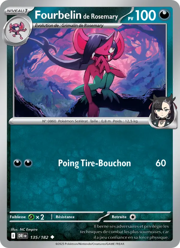 Carte Pokémon Fourbelin de Rosemary 135
