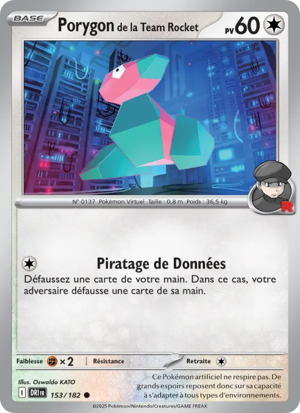 Carte Pokémon Porygon de la Team Rocket 153