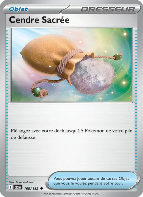 Carte Pokémon Cendre Sacrée 168