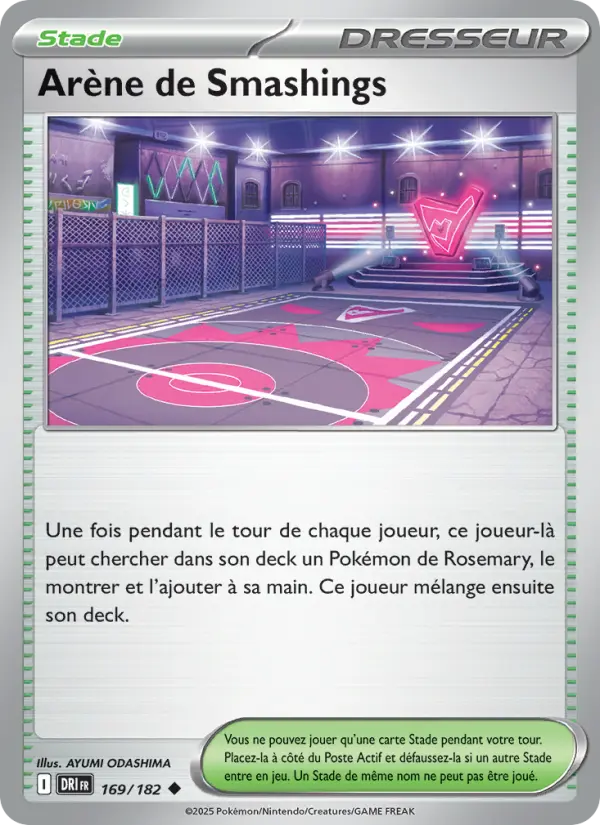 Carte Pokémon Arène de Smashings 169