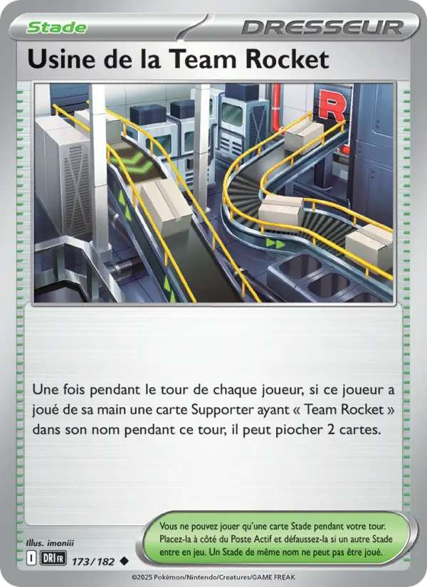 Carte Pokémon Usine de la Team Rocket 173