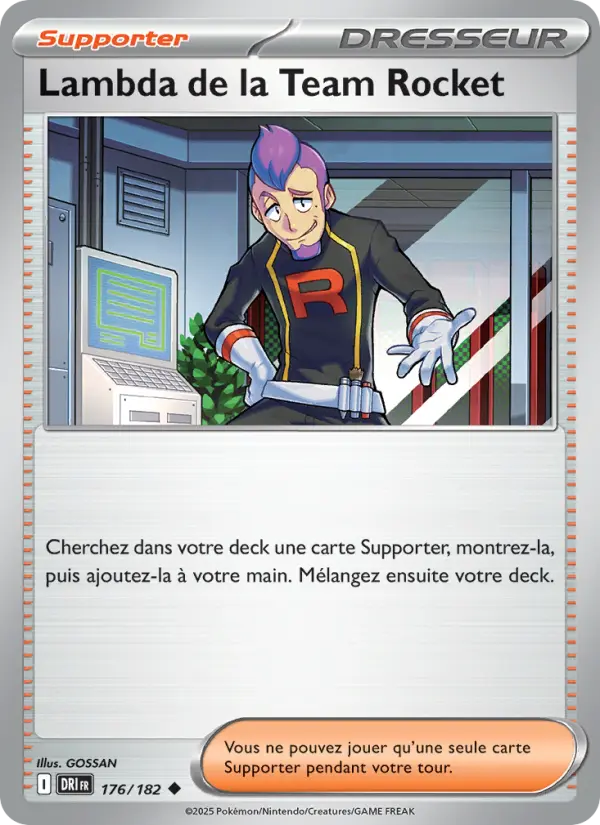 Carte Pokémon Lambda de la Team Rocket 176