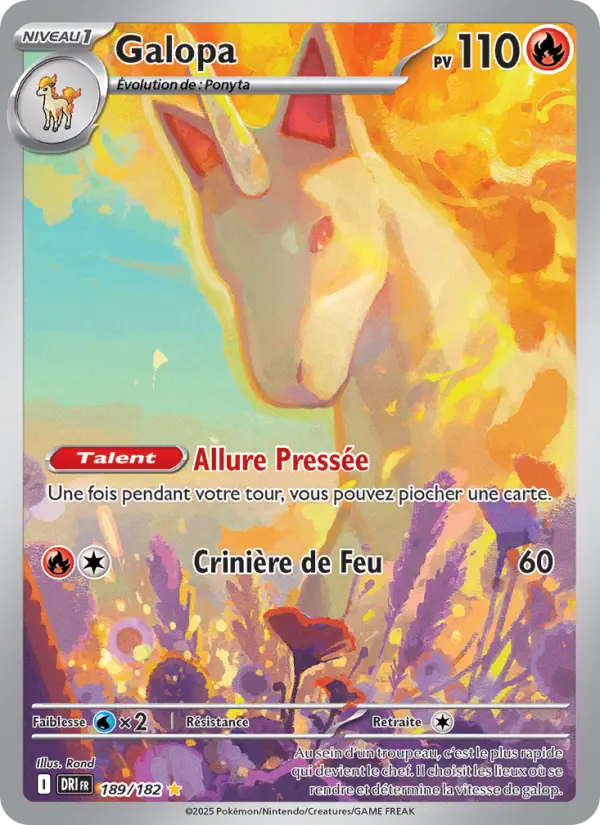 Carte Pokémon Galopa 189
