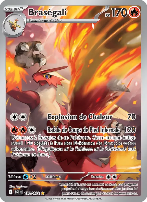 Carte Pokémon Braségali 192